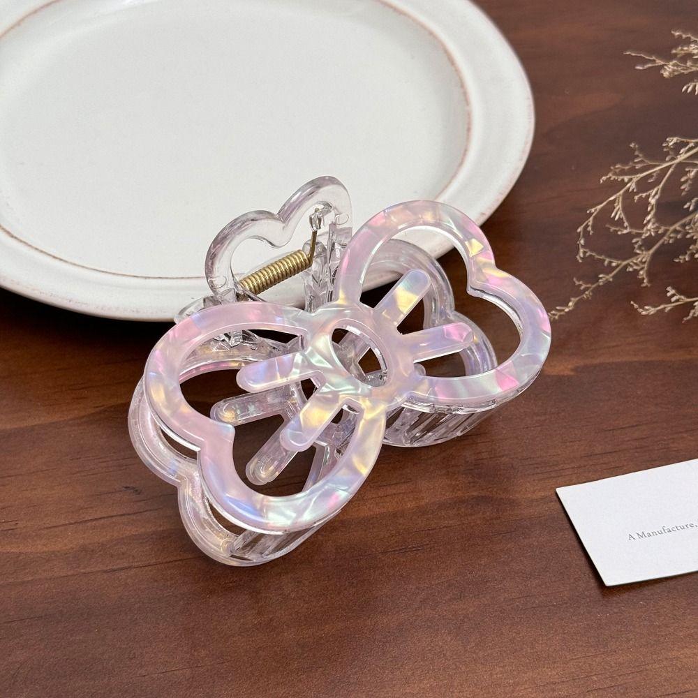 Hollow Out Acetic Acid Barrettes Korean Style Geometry Hair Claw Bow Hair Carb Clip Daily