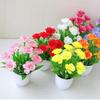 Rose Artificial Potted Plant Plastic False Plants Ornament Potted Plant  Wedding Arrangement