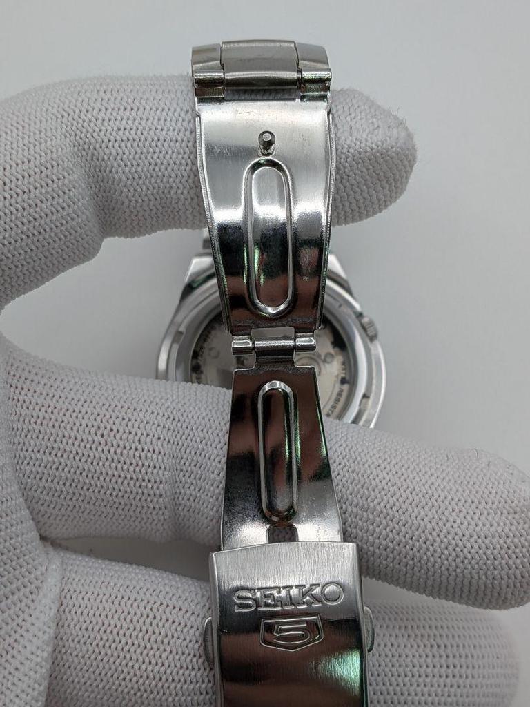 [USED] Working Condition, Some Imperfections, SEIKO5 Automatic Watch with Clear Back