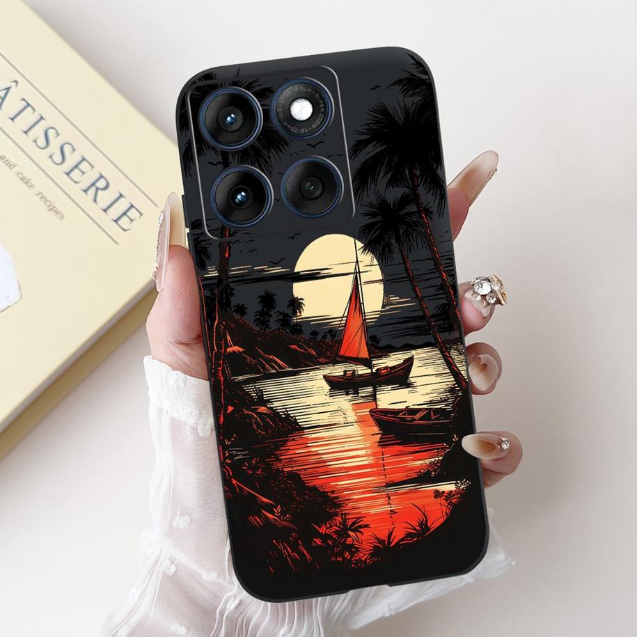 For Motorola Edge 60 Pro Case Moto Edge 60 Fusion Cover New Fashion Flower Soft Silicone Bumper For Moto Edge 60 60s Edge60 Capa