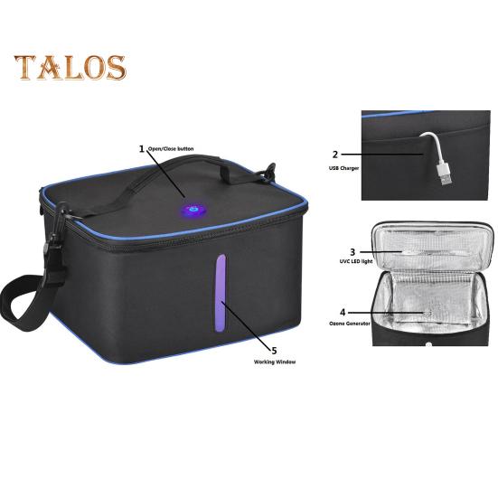 Стерилизационный пакет USB-перезаряжаемый портативный большого размера 10-минутный цикл дезинфекции Управление одним нажатием УФ-панели с двумя светодиодами Стерилизаторы Коробка бытовая