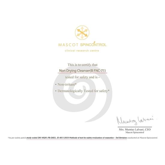 Fixderma Non Drying Cleanser, очищающее средство без мыла со сбалансированным pH, очищающее поры, протестированное дерматологами, не вызывающее раздражения кожи - 60 г