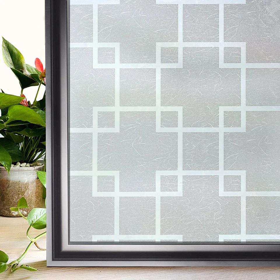 2/3/5 метров матовая оконная пленка конфиденциальность витраж самоклеящаяся виниловая пленка для домашней изоляции взрывозащищенная оконная наклейка