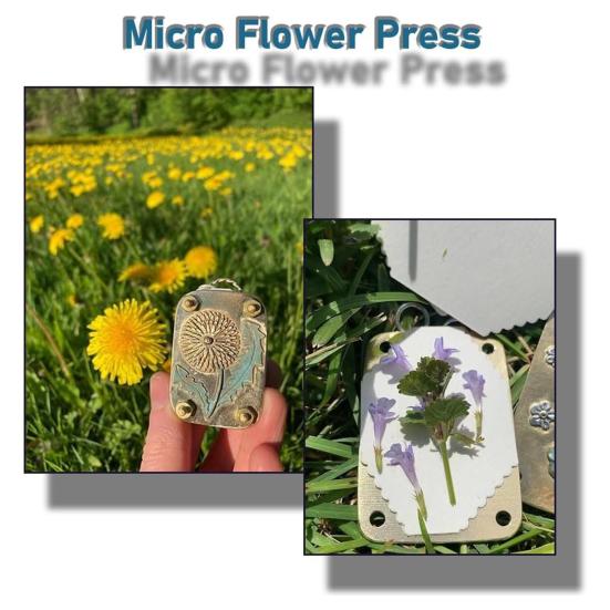 Mini Metal Flower Press Mold DIY Dried Flower Plants Herbarium Making Pressing Tool Flower Press Art Board Kids Adults Beginners Flower Crafts Lovers