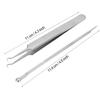 Набор инструментов для удаления черных точек из нержавеющей стали Изогнутый пинцет Двусторонний экстрактор угрей