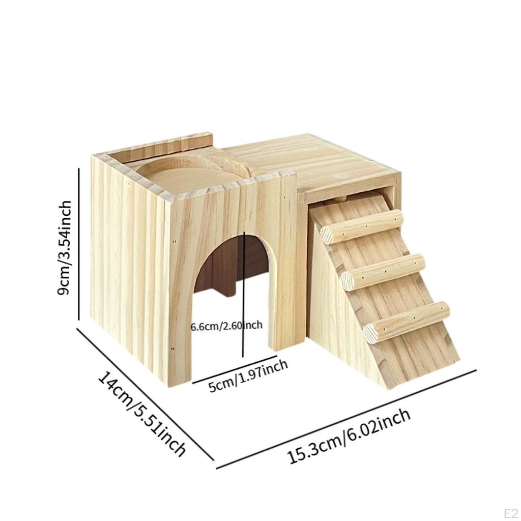 Дом для хомяков, домик для песчанок с лестницей, забавные аксессуары для клеток песчанок для мышей