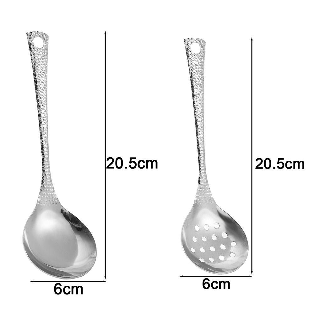 1/2Pcs Stainless Steel Soup Scoop 20cm Cooking Gadget  for Hot Pot Restaurant Eating