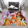 Девочка-W-Winx Мультяшные Клубы Кухонный Коврик Нордический Стиль Спальня Гостиная Придверный Коврик Дом Балкон Противоскользящий Приветственный Коврик