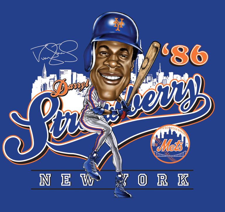Darryl Strawberry Men T-shirt Blue Unisex All Size