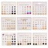 12 Pairs of Zircon Stud Earrings: Pearl, Flower & Bow Designs