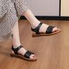 2024 New Summer Fashion Casual Shoes Low Heel Ladies Sandals White Roman Style Gladiator Sandals Ladies Flat Sandals