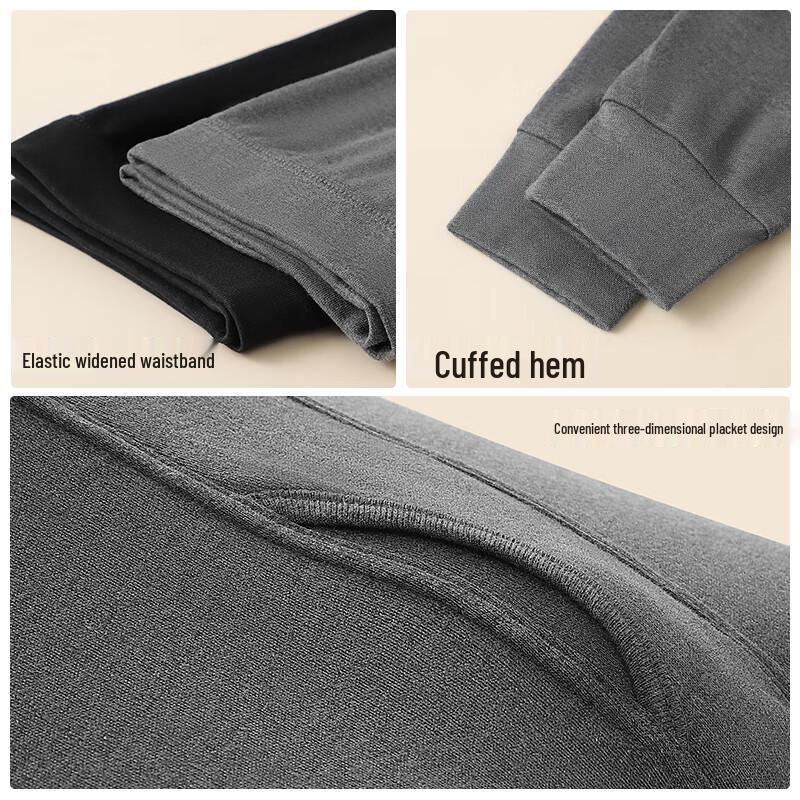 LANGSHA Мужское термобелье большого размера из тонкого хлопка