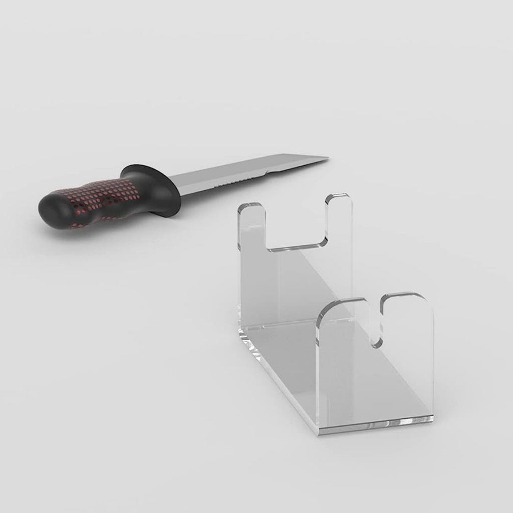 Акриловая подставка для демонстрации ножей, декоративная подставка-держатель для мечей, полка для хранения, настольный декор для коллекции одного ножа
