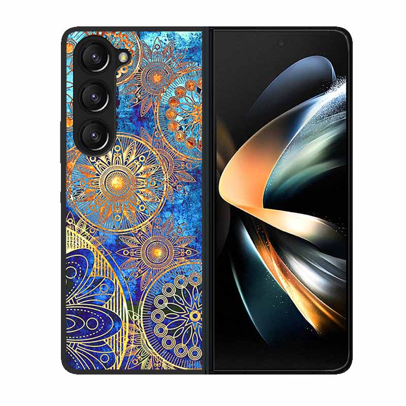 Чехол-крышка для телефона Samsung Z Fold 6 Волк Черный Пластиковый Жесткий Задний Чехол для Samsung Galaxy Z Fold6 Fold 4 3 2 5 Чехол Funda