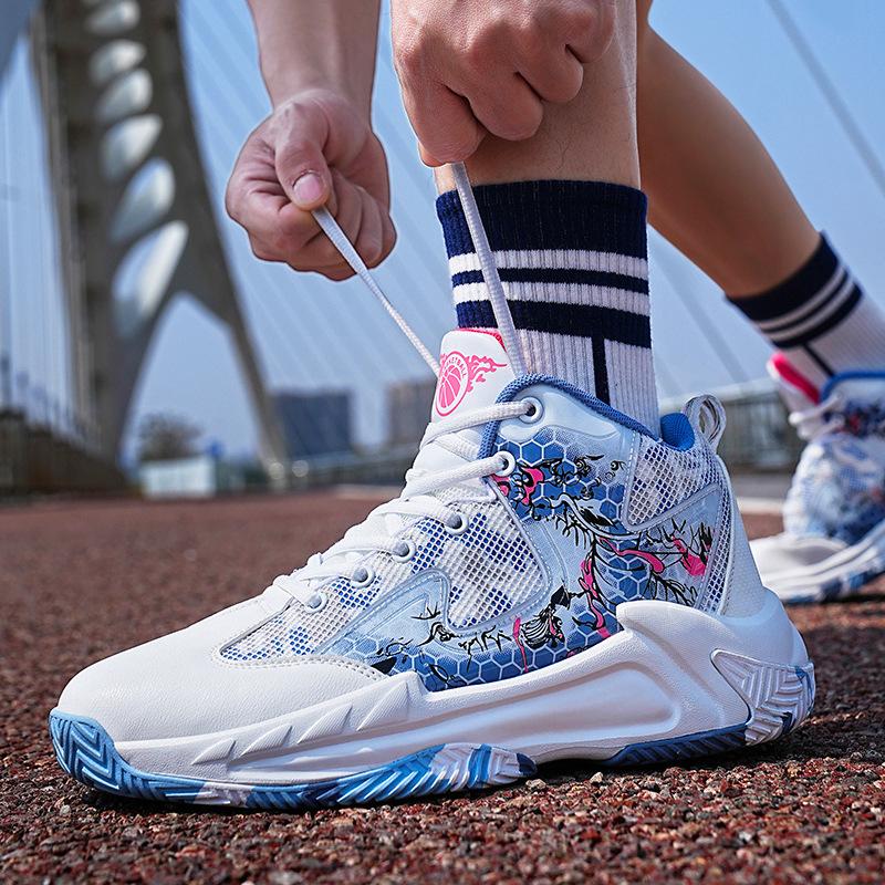 Мужские трендовые баскетбольные кроссовки на воздушной подушке с амортизацией и высококачественная спортивная обувь для бега