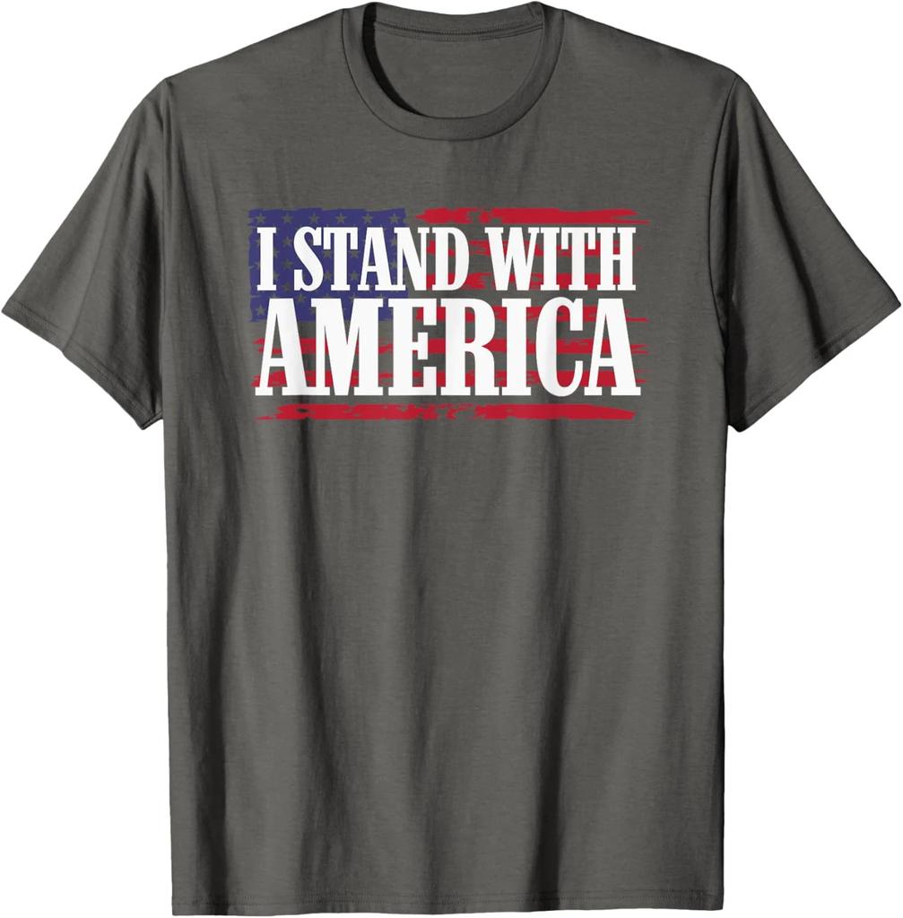 I Stand With America American Flag Pride Lover Unisex T-Shirt
