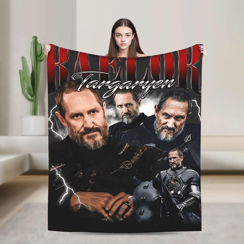 Baelor Targaryen Blanket Warm Soft Print Plush Bedding Throws For Children Couch Bed Flannel Bedspread Bed Cover