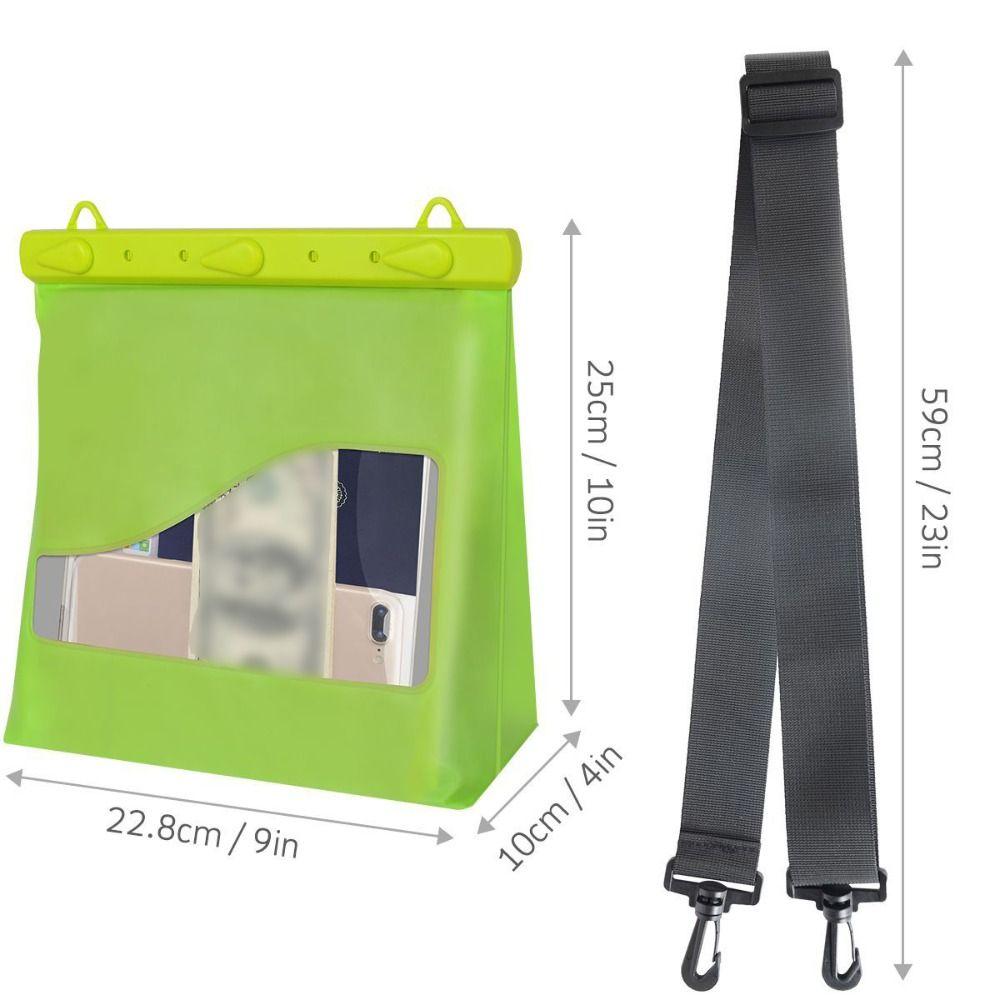Adjustable Shoulder Strap Waterproof Shoulder Bag PVC Crossbody Bag The Water-sprinkling Festival