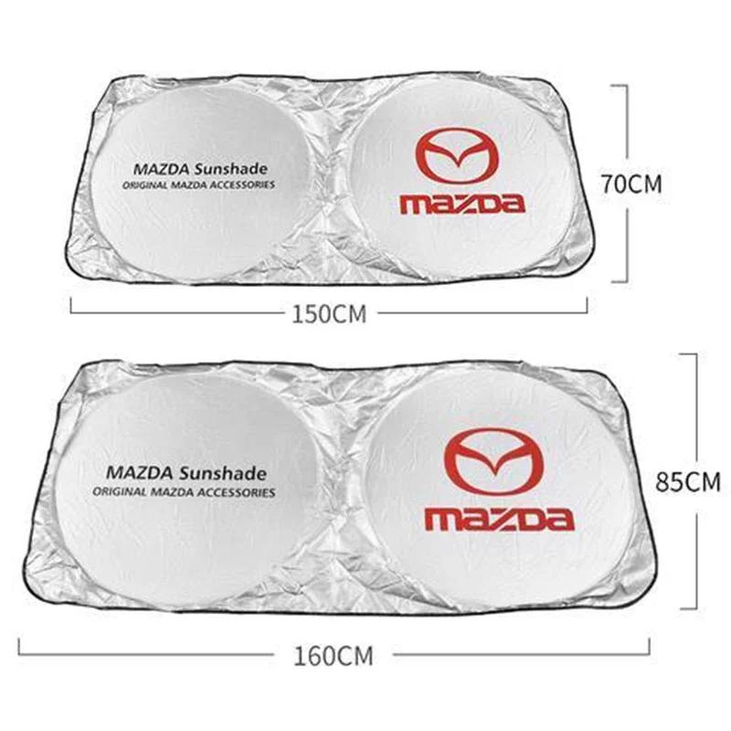 2025 Hot Car Windshield Sunshade Sun Protection Cloth Cover for Mazda 3 CX5 MX3 MX5 RX8 RX7 MX3 MX5 CX9 CX7 Atenza Axela Protege