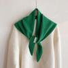 Женский вязаный треугольный шерстяной платок-шаль - Осенне-зимний многофункциональный теплый головной платок