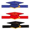 10pcs Colorful Graduation Hat for End Of Year Ceremonies Classroom Supplies Handmade Paper Headwear with Tassels