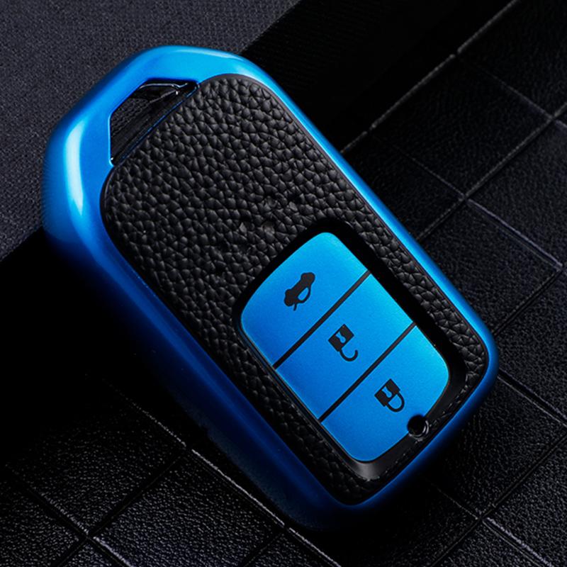 Чехол-держатель-защита из ТПУ и кожи для Honda Crv Cr-V Fit Civic Accord Hr-V Hrv City Odyssey Xr-V Чехол для брелока автомобиля