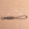 Snake Knot Paracord Keychain Anti-lost Chain Braided Woven Keychain  Emergency Survival
