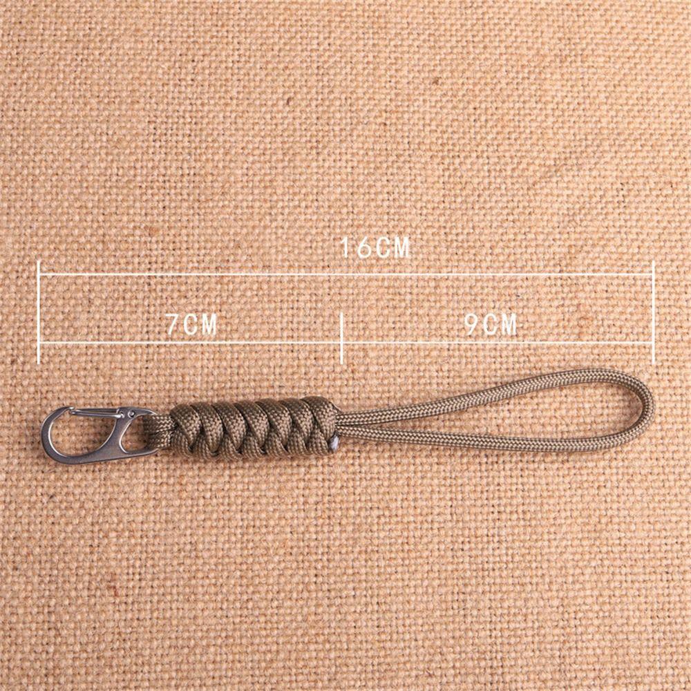 Snake Knot Paracord Keychain Anti-lost Chain Braided Woven Keychain Emergency Survival