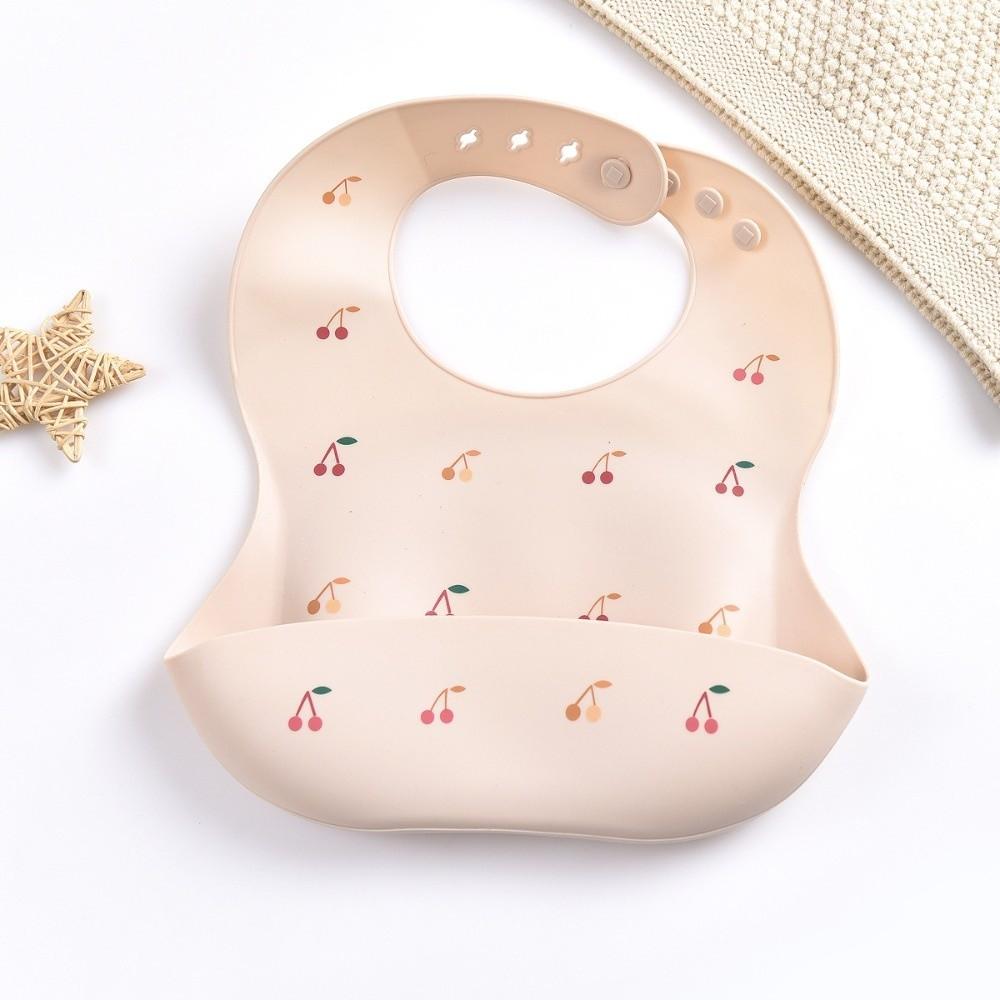 Adjustable Strape Infant Bibs Silicone Saliva Towel New Baby Eating Bib  Daily Use