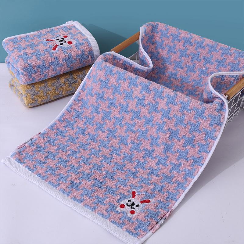 Cotton Towel Thickened Jacquard Soft Absorbent Adult Household Polyester Cotton Towel Quick Drying Towel Cotton Children's Face Towel