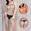 Sexy Underwear Sexy Open Crotch Women's One-piece Stockings Mesh Clothes Transparent Uniform Temptation One-piece Mesh Socks