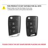 Zinc Alloy Car Remote Key Fob Case Cover Shell for Skoda Octivia Superb Fabia 1 2 Octavia a7 RS Superb Rapid Yeti Karoq Vision EH4
