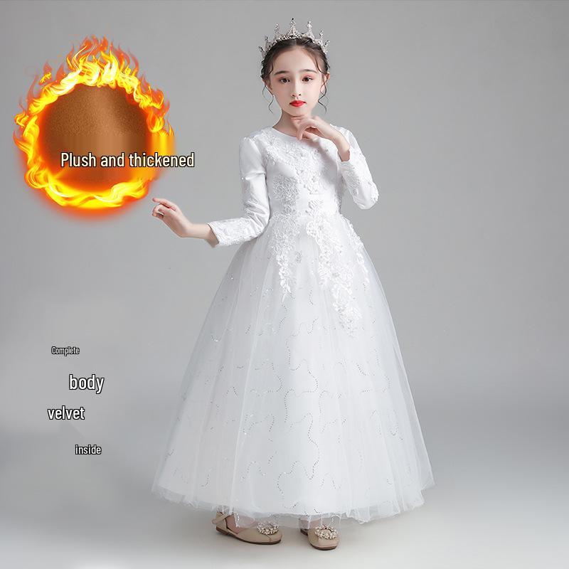 Весенние сетчатые платья-принцессы для девочек - Пышные юбки и официальные свадебные наряды для детей от маленького до среднего размера