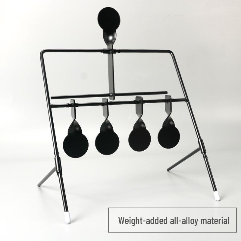 Cross-border Metal Iron IDPA Gravity Target with Quick Release, 4-Position Rotation, and Training Stickers
