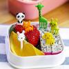20 шт./компл. Фруктовый нож с рисунком животных, многоформенный, мини-размер, пластиковый нож для фруктов с животными для детей