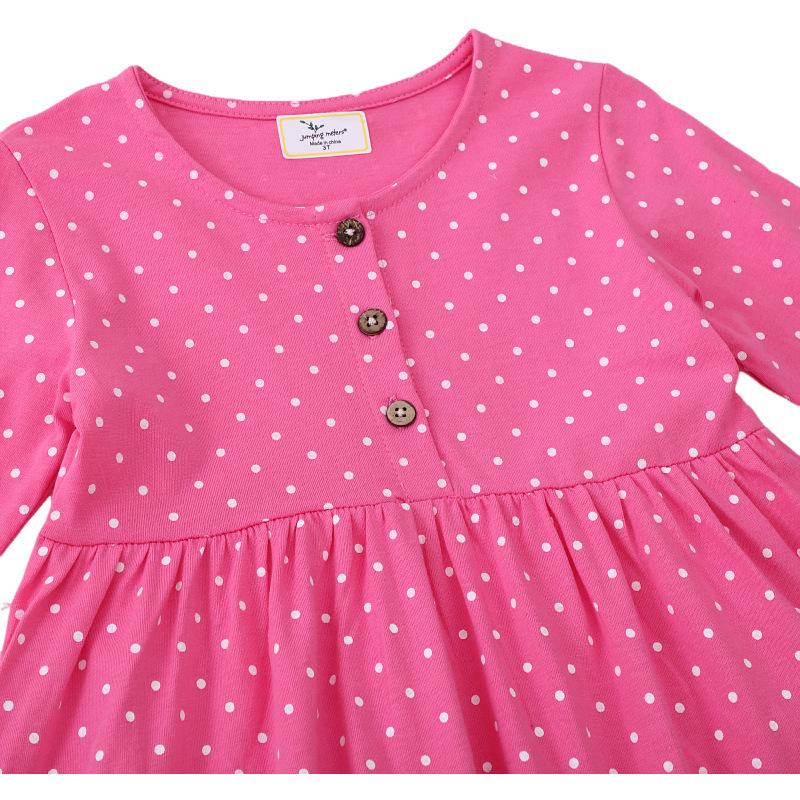 Девочковое платье в европейском и американском стиле, с вышивкой и пэчворком, с длинным рукавом и круглым вырезом - Коллекция Весна и Осень.