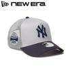 Б/у Новый NEWERA New Era Оригинальная Сетчатая Кепка New York Yankees NY CAP Шляпа 9FORTY AF Нашивка сбоку Логотип Нашивка MLB Унисекс Мужчины Женщины Двухцветная Серо-синяя