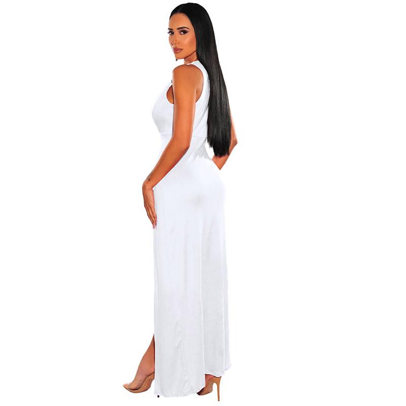 Женское летнее платье без рукавов с V-образным вырезом для вечеринок и коктейлей
