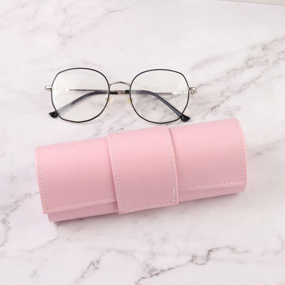 PU Leather Eyeglasses Case Anti-fall Reading Glasses Box Portable Sunglasses Holder Daily Use
