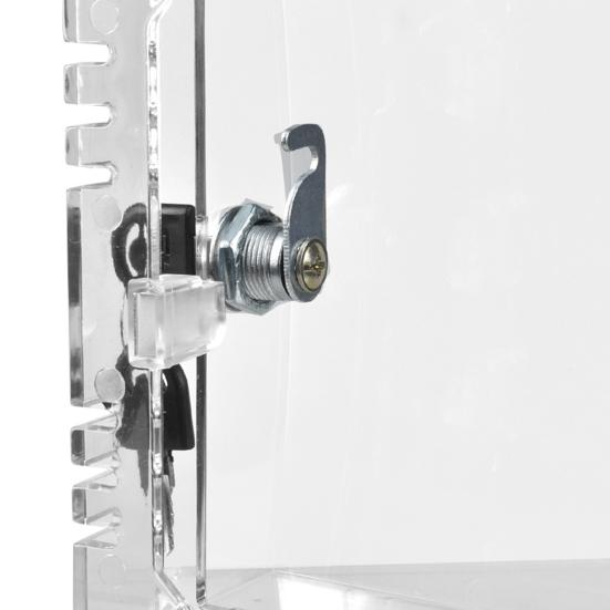 Прозрачный термостат с замком с 2 ключами для дома, квартиры, офиса, школы, настенного крепления, крышки термостата, универсального большого термостата переменного тока