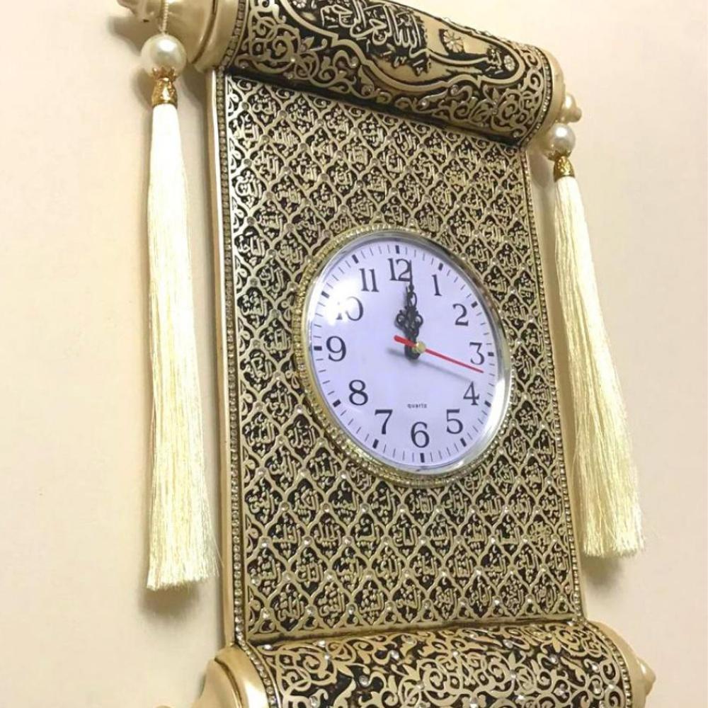 Настенные часы с узором Edict | Уникальный стиль декора стен | Исламское Настенное Искусство | Уникальный домашний подарок | Исламский домашний декор | Настенные часы в форме эдикта
