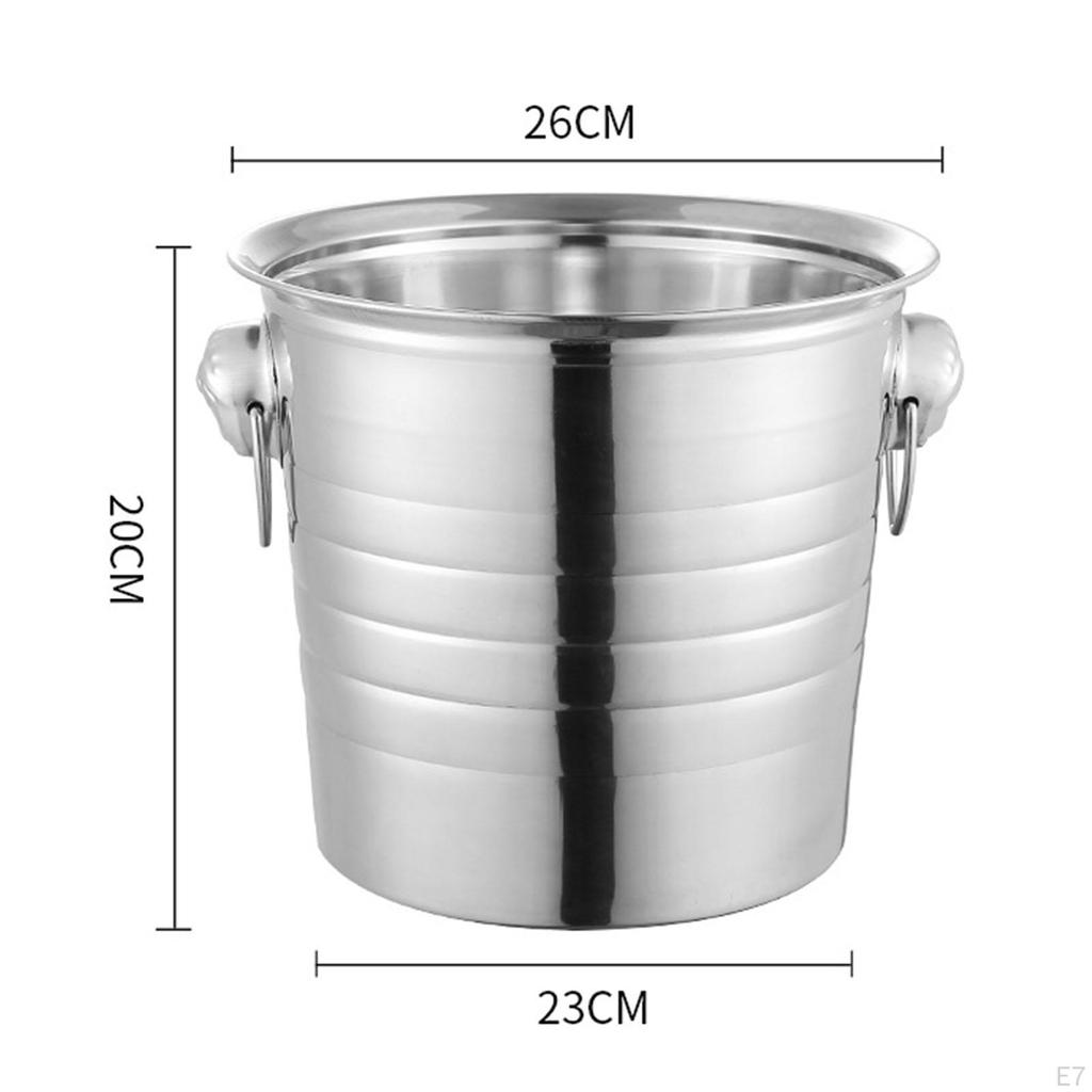 Ведро для льда с зажимом, пивные ведра, удобный портативный инструмент для охлаждения напитков для вечеринок в отеле