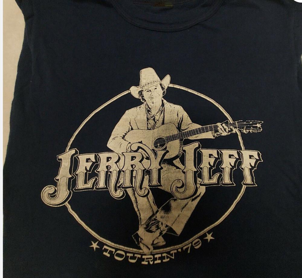 Vintage Jerry Jeff Walker Shirt Short Sleeve Black Unisex S-2345XL Unisex T-Shirt