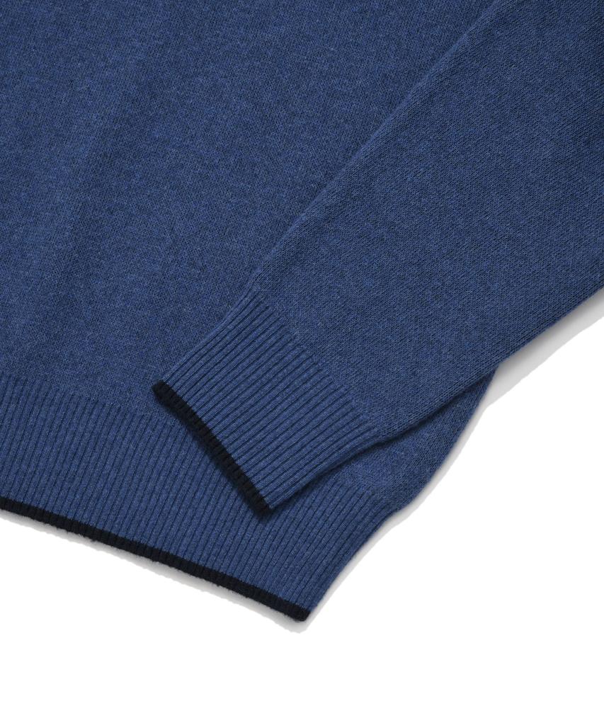 COVERNAT Arch Logo 08 Crew Neck Knit Royal Blue