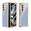 Роскошный чехол для телефона с гальванической рамкой для Samsung Galaxy Z Fold 4, защитный чехол для камеры Galaxy Z Fold4
