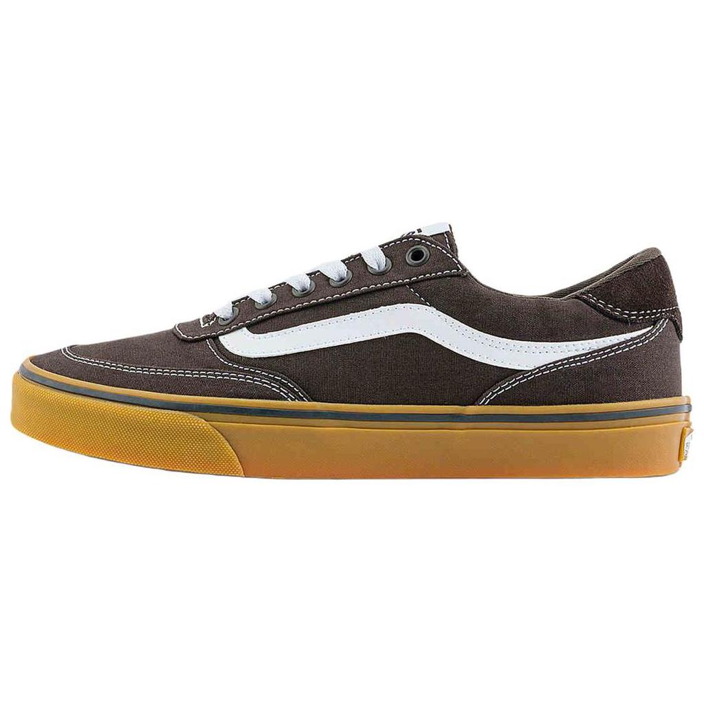 Vans Brooklyn Ls Comfortable Low Top Skate Shoes Men Sneaker Dark-Brown VN000D7QD4C