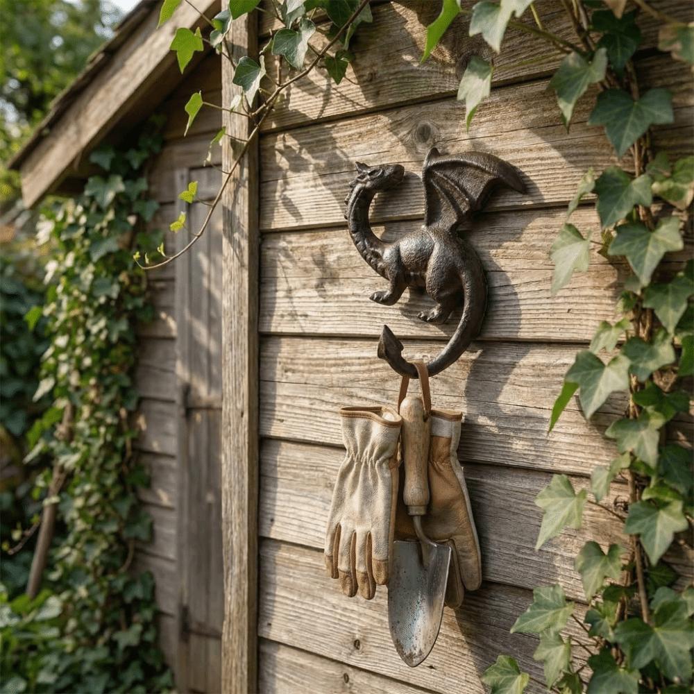Multi-functional Wall Mount Key Rack Iron Car Key Hook Rack Iron Dragon Tail Hook for Home