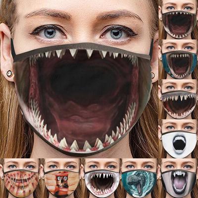 Взрослый Anti-Dust Sand Exhaust Sunscreen Забавный шарф для лица Дышащая велосипедная маска