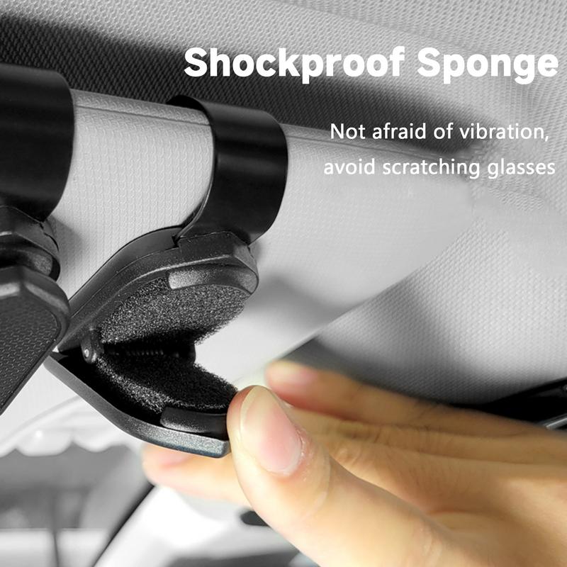Sunglass Holder For Car Visor Clip Auto Sun Visor Eyeglass Storage Organizer Ticket Card Clip Sunglasses Mount Car Visor