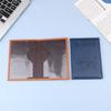 Pu Leather Card Case Cover Unisex  Simple  Passport Cover World Thin Slim Travel Passport Holder Wallet Gift